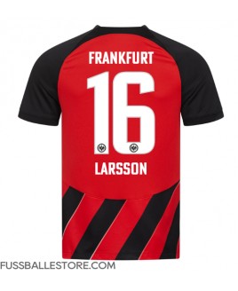 Günstige Eintracht Frankfurt Hugo Larsson #16 Heimtrikot 2023-24 Kurzarm